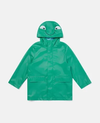 Imperméable à capuche avec imprimé graphique Frog