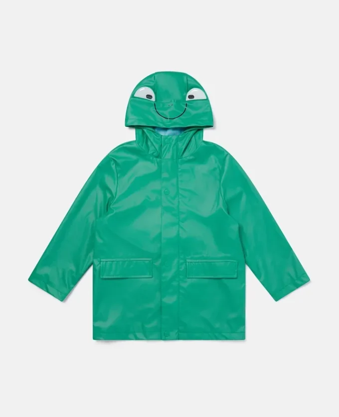 Imperméable à capuche avec imprimé graphique Frog Imperméable à capuche avec imprimé graphique Frog