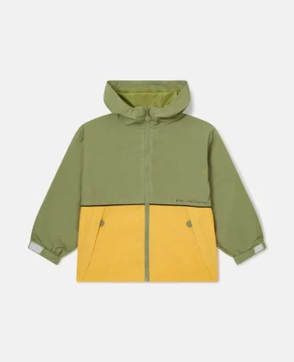 Imperméable à capuche Colour Block