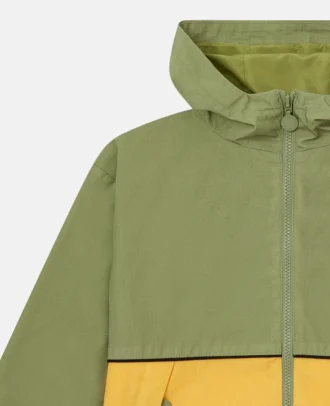 Imperméable à capuche Colour Block