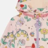 Imperméable à capuche à imprimé floral Imperméable à capuche à imprimé floral