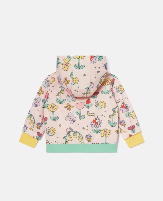 Imperméable à capuche à imprimé floral Imperméable à capuche à imprimé floral