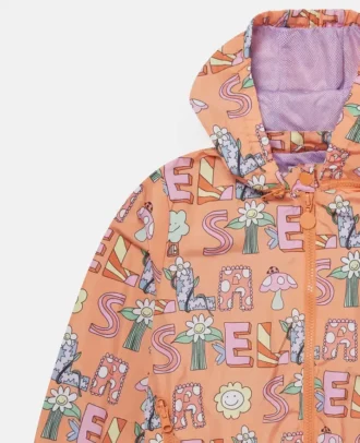 Imperméable à capuche Stella Woodland Lettering