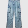 Jean cargo délavé vintage Jean cargo délavé vintage