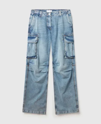 Jean cargo délavé vintage