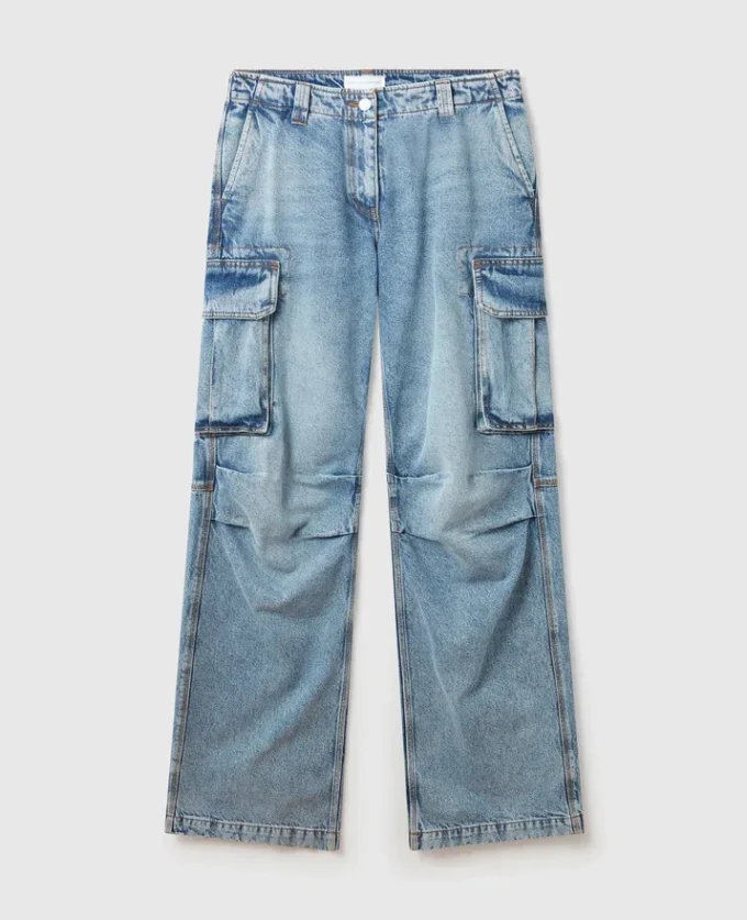 Jean cargo délavé vintage Jean cargo délavé vintage