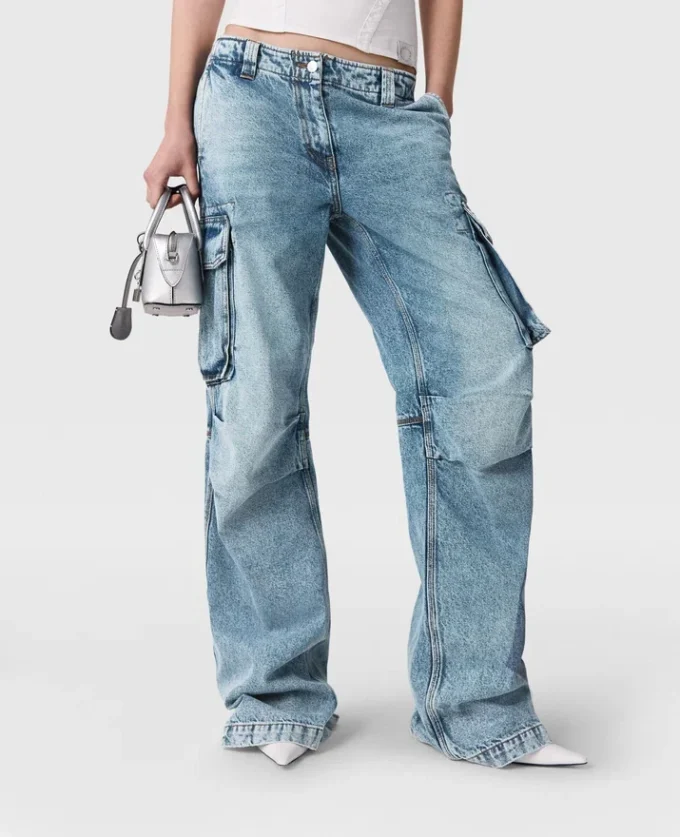 Jean cargo délavé vintage Jean cargo délavé vintage