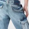 Jean cargo délavé vintage Jean cargo délavé vintage