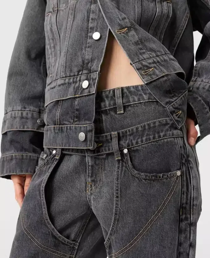 Jean à double ceinture Jean à double ceinture