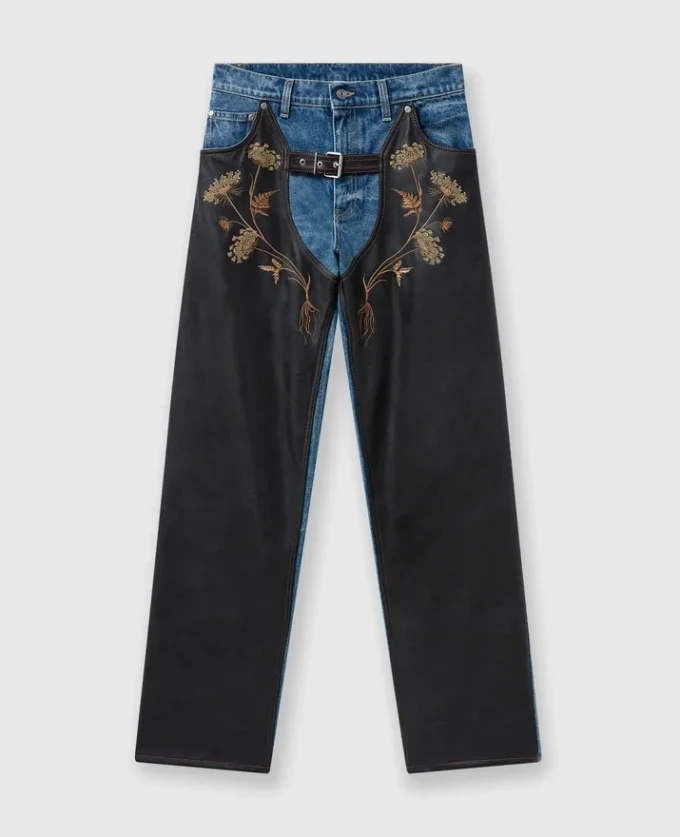 Jean droit brodé Chaps Jean droit brodé Chaps