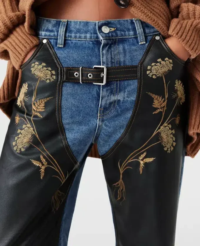 Jean droit brodé Chaps Jean droit brodé Chaps
