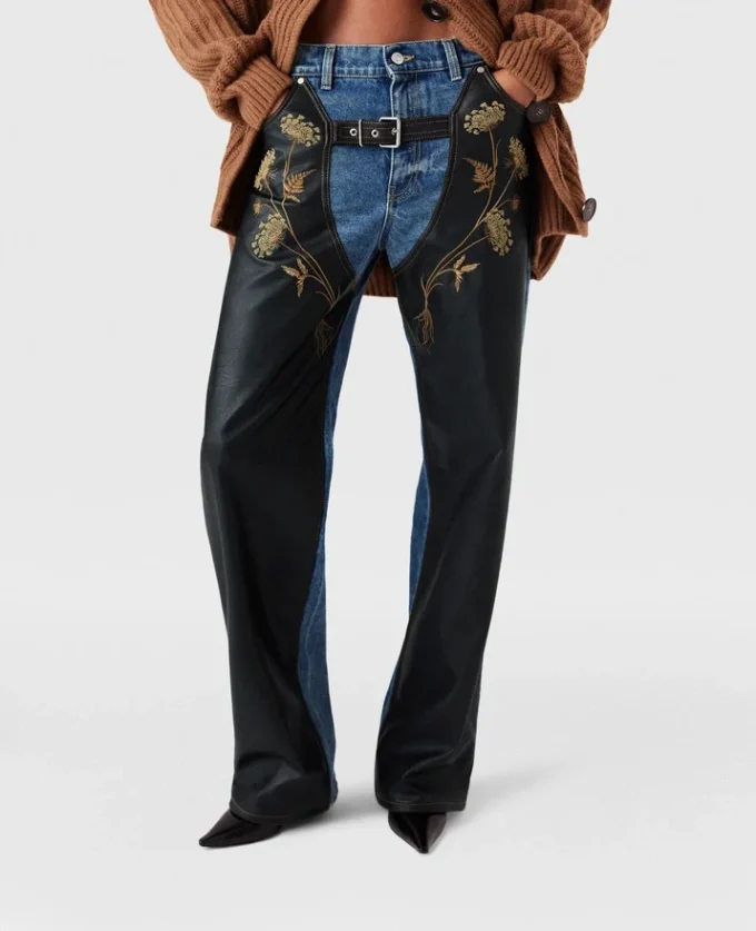 Jean droit brodé Chaps Jean droit brodé Chaps