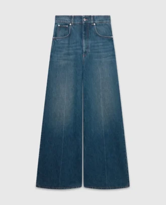 Jean droit taille haute