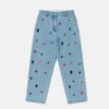 Jean en denim brodé de bijoux Jean en denim brodé de bijoux