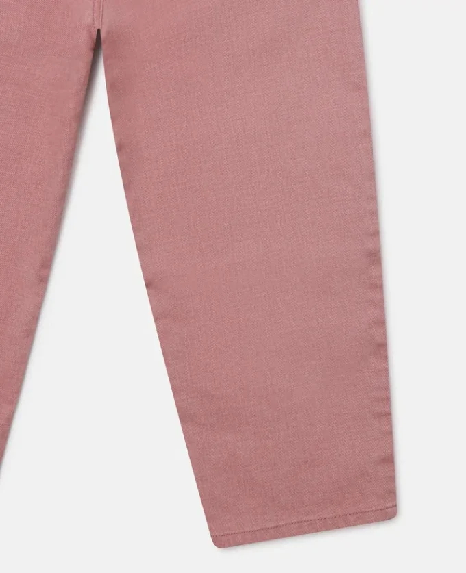 Jean en denim brodé de colombes