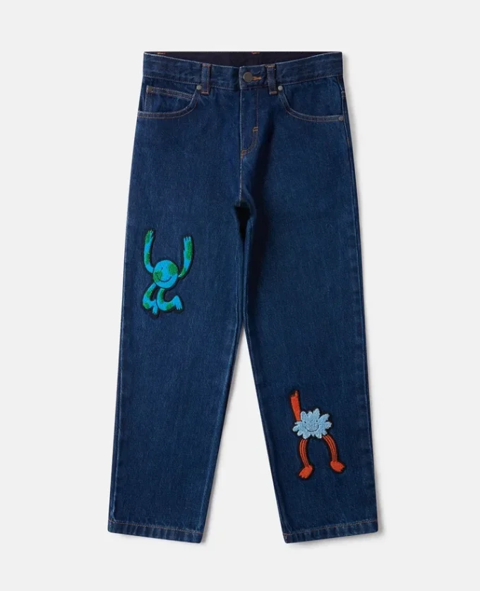Jean en denim Earth Friends Graphic Jean en denim Earth Friends Graphic