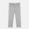 Jean en denim à empiècements griffés