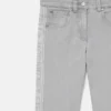 Jean en denim à empiècements griffés
