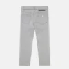 Jean en denim à empiècements griffés
