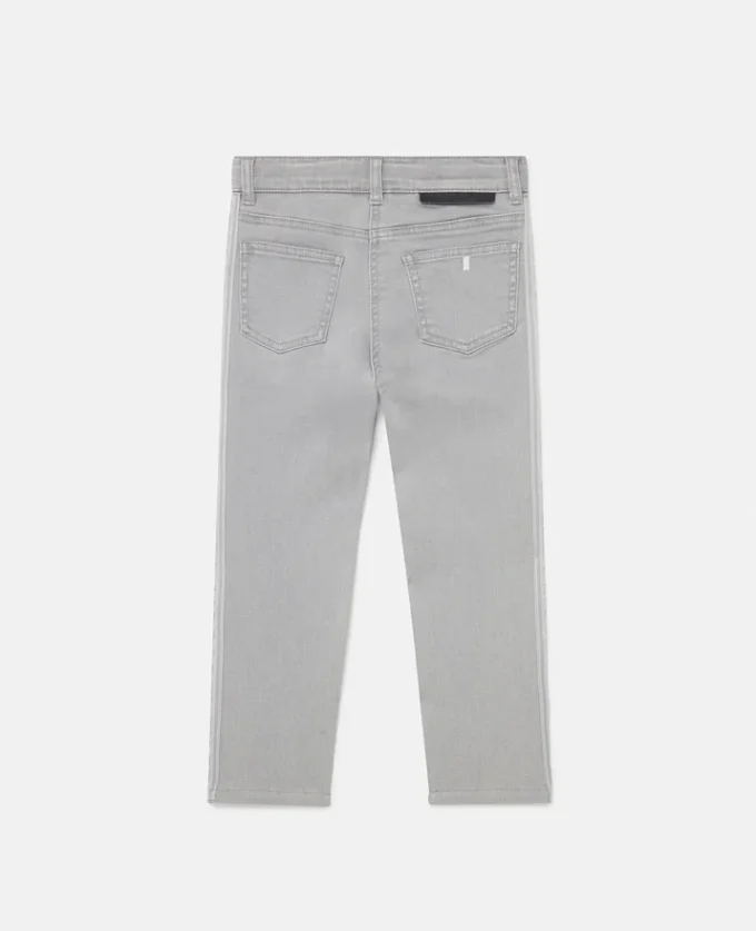Jean en denim à empiècements griffés