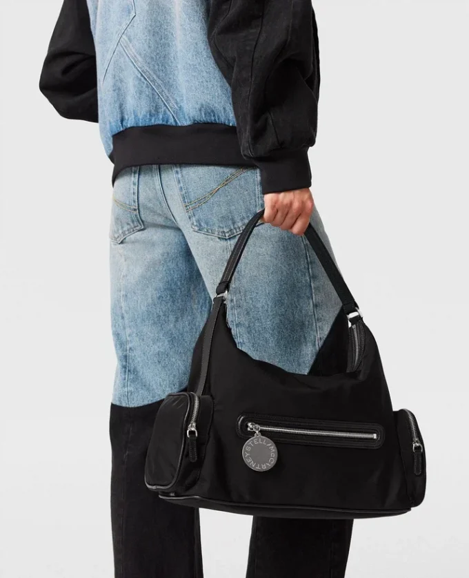 Jean en denim à empiècements patchwork Jean en denim à empiècements patchwork
