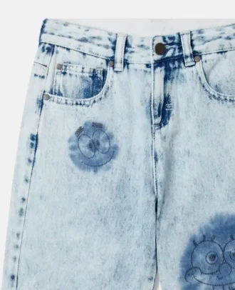 Jean en denim à motif Bob l&rsquo;éponge