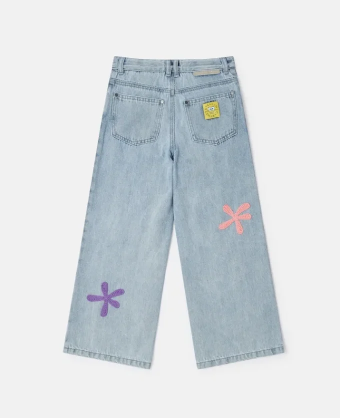 Jean en denim à motif Bob l&rsquo;éponge