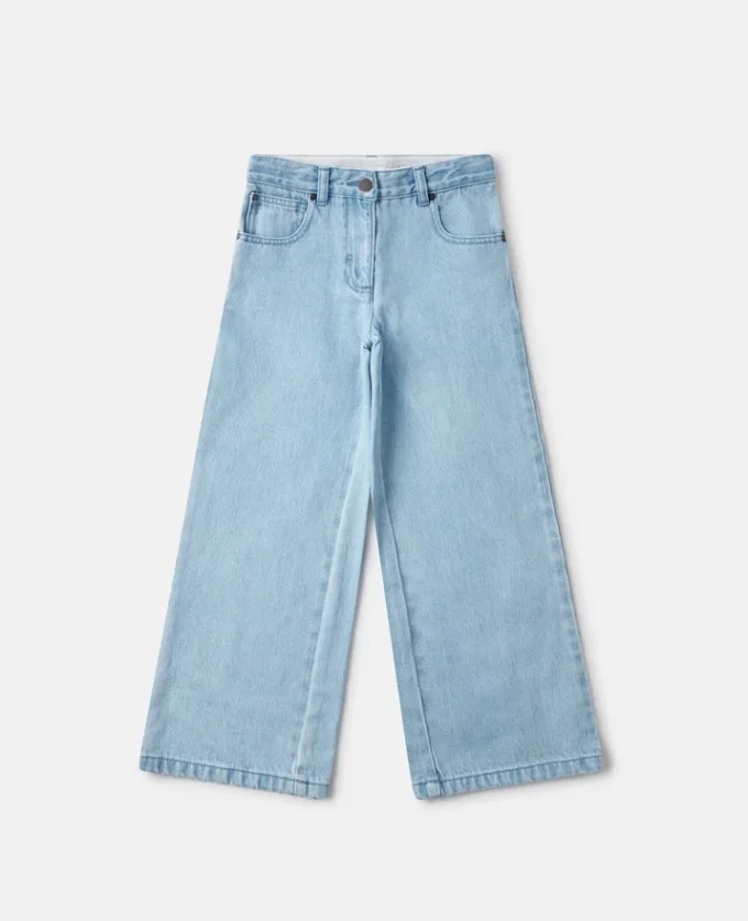 Jean taille moyenne à jambes larges Jean taille moyenne à jambes larges