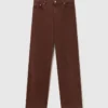 Jean taille moyenne à jambes larges