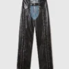 Jean vegan à lacets
