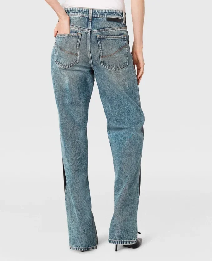 Jean vegan à lacets