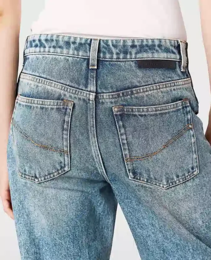 Jean vegan à lacets