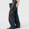 Jeans en denim à empiècements serpent Jeans en denim à empiècements serpent