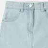 Jupe en denim avec logo médaillon Jupe en denim avec logo médaillon