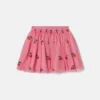 Jupe en tulle brodée de cerises