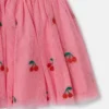 Jupe en tulle brodée de cerises