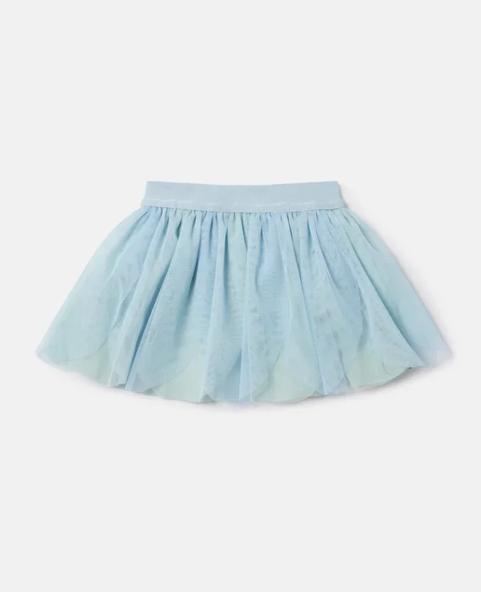 Jupe en tulle superposé élastiquée Jupe en tulle superposé élastiquée