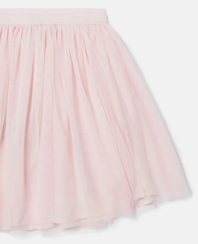 Jupe en tulle superposé élastiquée Jupe en tulle superposé élastiquée