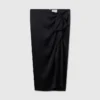 Jupe midi asymétrique nouée Jupe midi asymétrique nouée