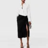 Jupe midi asymétrique nouée Jupe midi asymétrique nouée