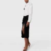 Jupe midi asymétrique nouée Jupe midi asymétrique nouée