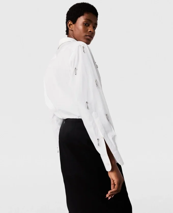 Jupe midi asymétrique nouée Jupe midi asymétrique nouée