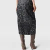 Jupe midi asymétrique nouée à imprimé léopard Jupe midi asymétrique nouée à imprimé léopard