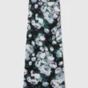 Jupe midi en maille florale Jupe midi en maille florale