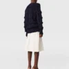 Jupe midi en satin ajustée Jupe midi en satin ajustée