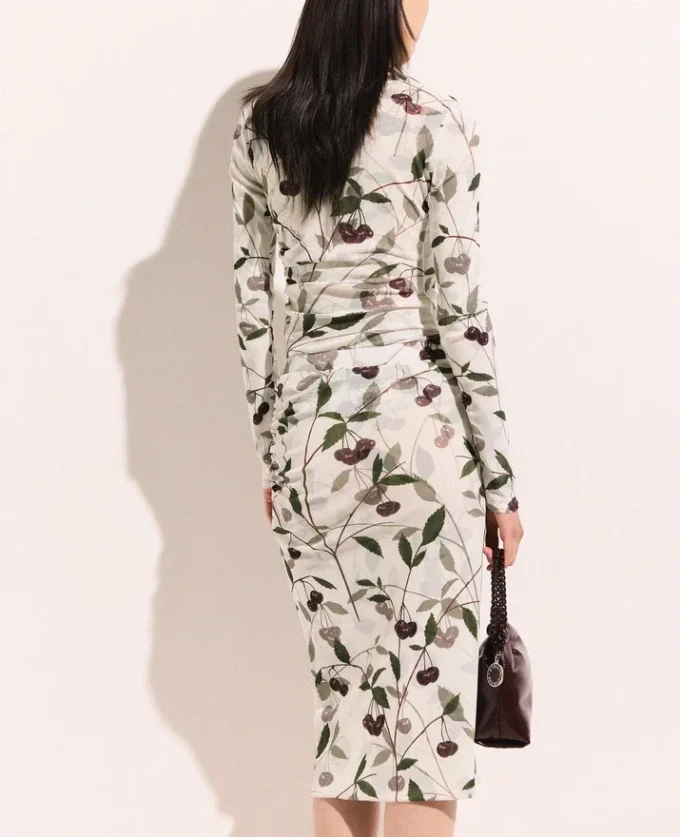 Jupe midi imprimée cerises Jupe midi imprimée cerises