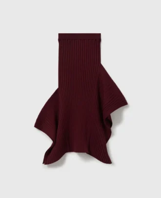 Jupe midi évasée en maille