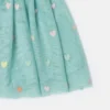 Jupe à volants en tulle brodée de cœurs Jupe à volants en tulle brodée de cœurs