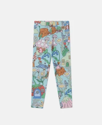 Leggings élastiqués imprimés Woodland