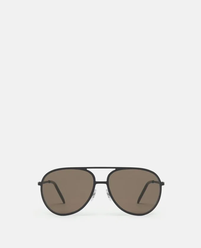 Lunettes de soleil aviateur en métal Lunettes de soleil aviateur en métal